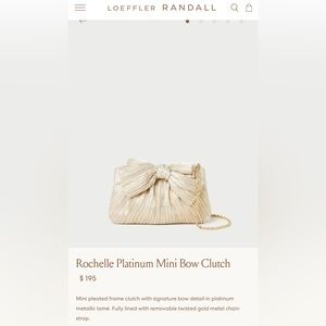 NEW Loeffler Randall Clutch